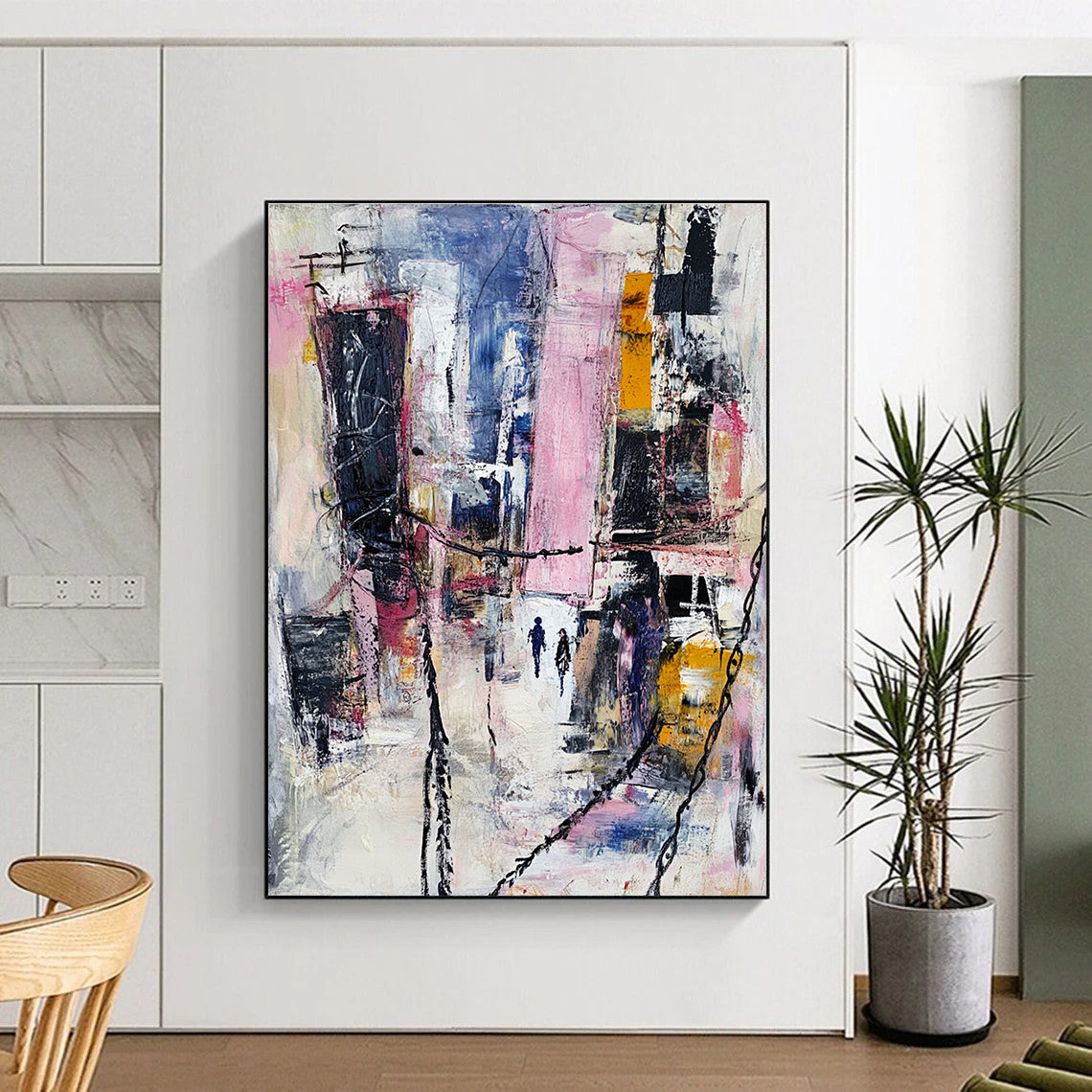 Dynamic Urban Abstract Art for Café & Art Studio STSC666