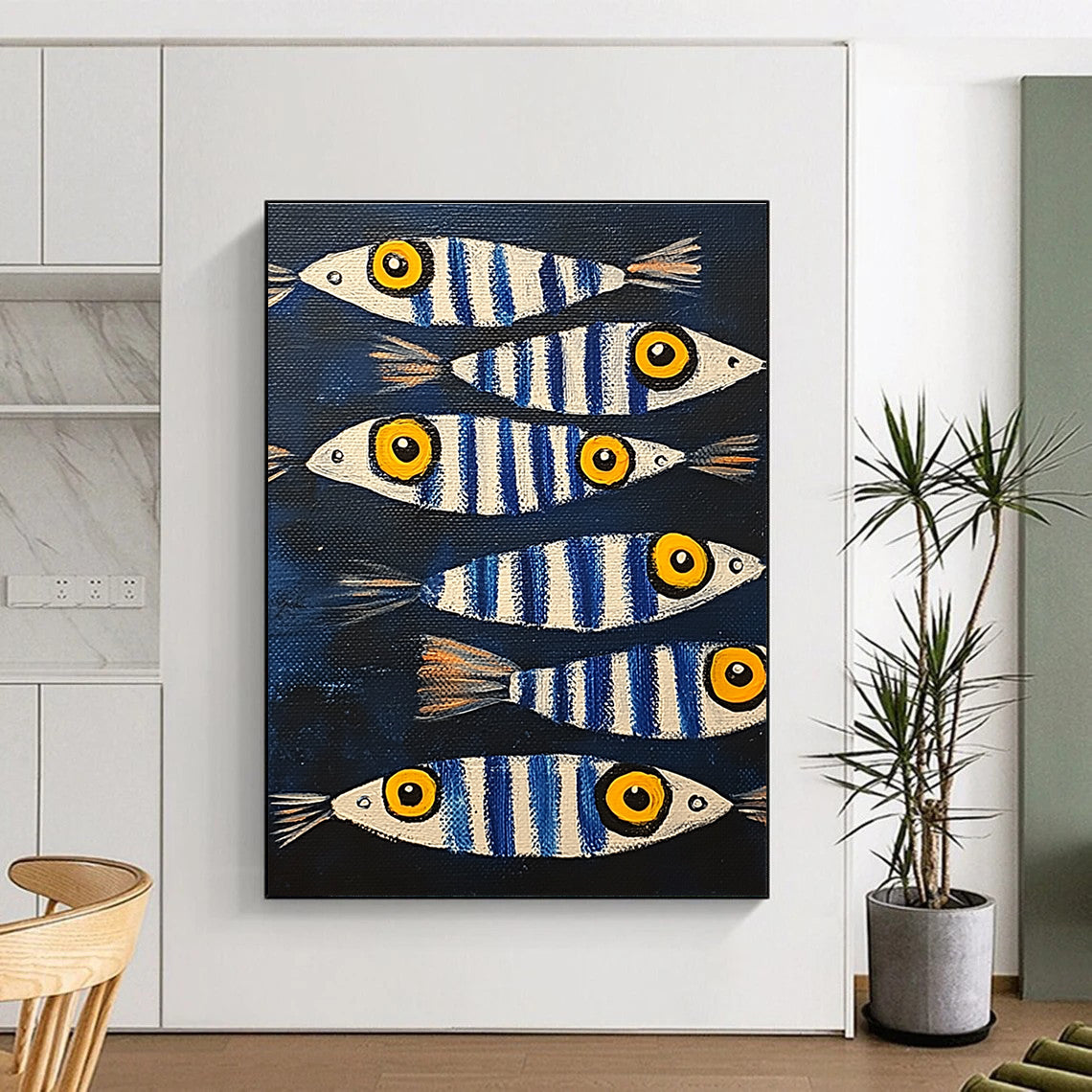 Striped Fish for Seafood Restaurant & Beach House Decor STSC1171