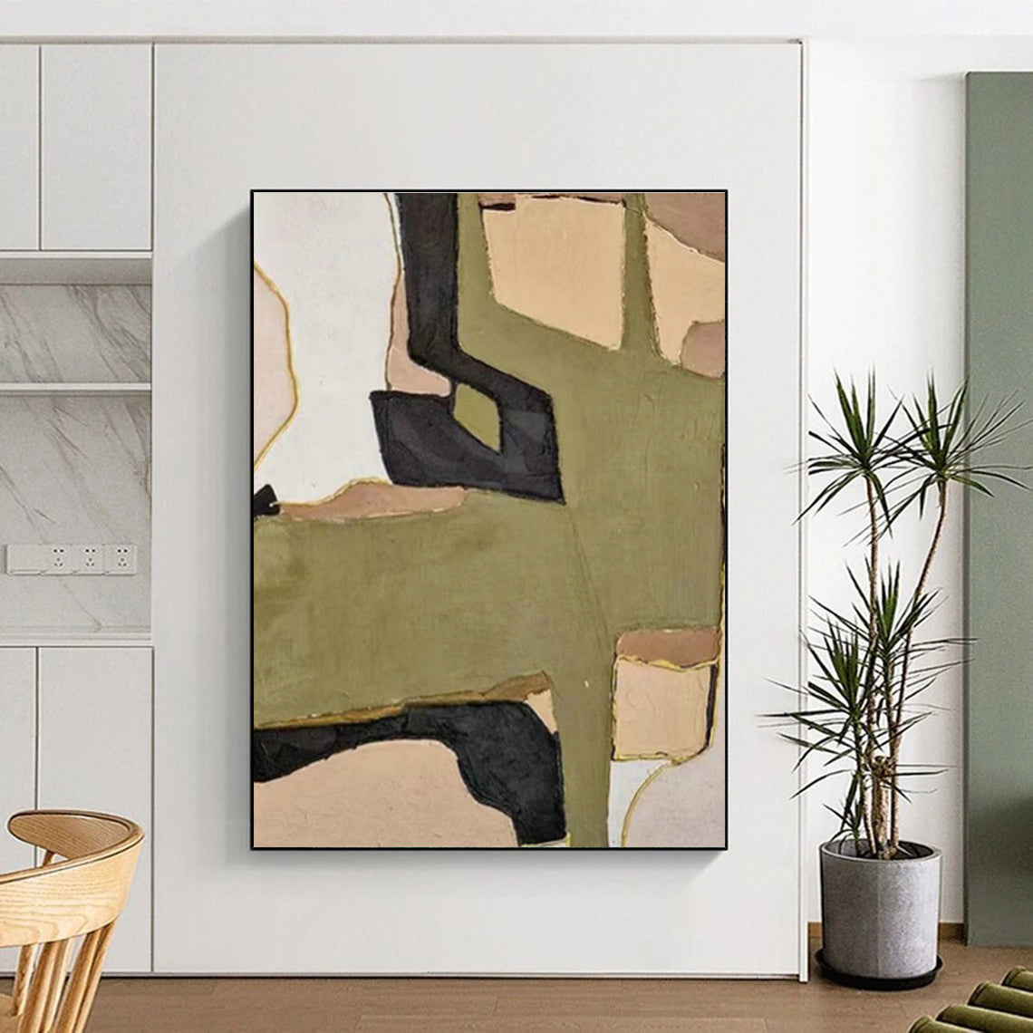 Collage Geometric Art for Eclectic Home Living Room Corners DLZ0263