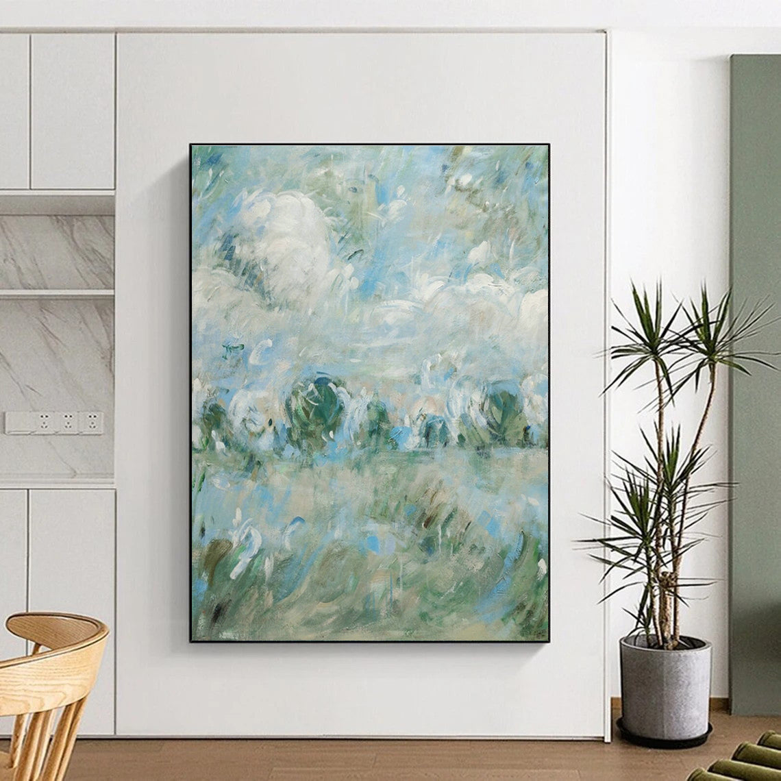 Impressionistic Landscape Art for Country Villa & Yoga Retreat DLZ0594