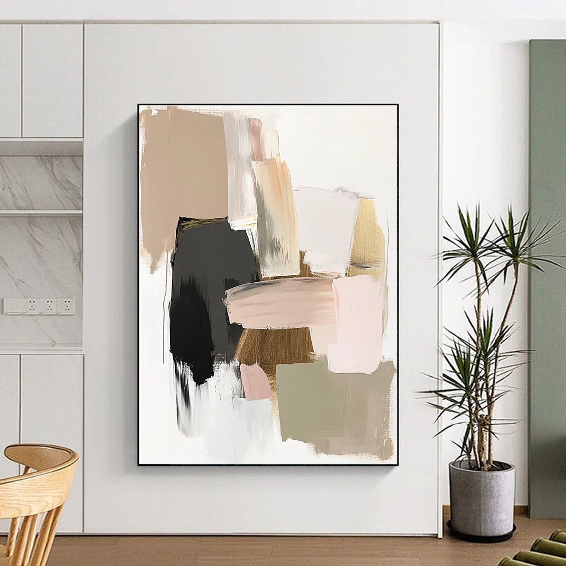Soft Color Block Abstract for Modern Nursery & Elegant Living Room STSC619