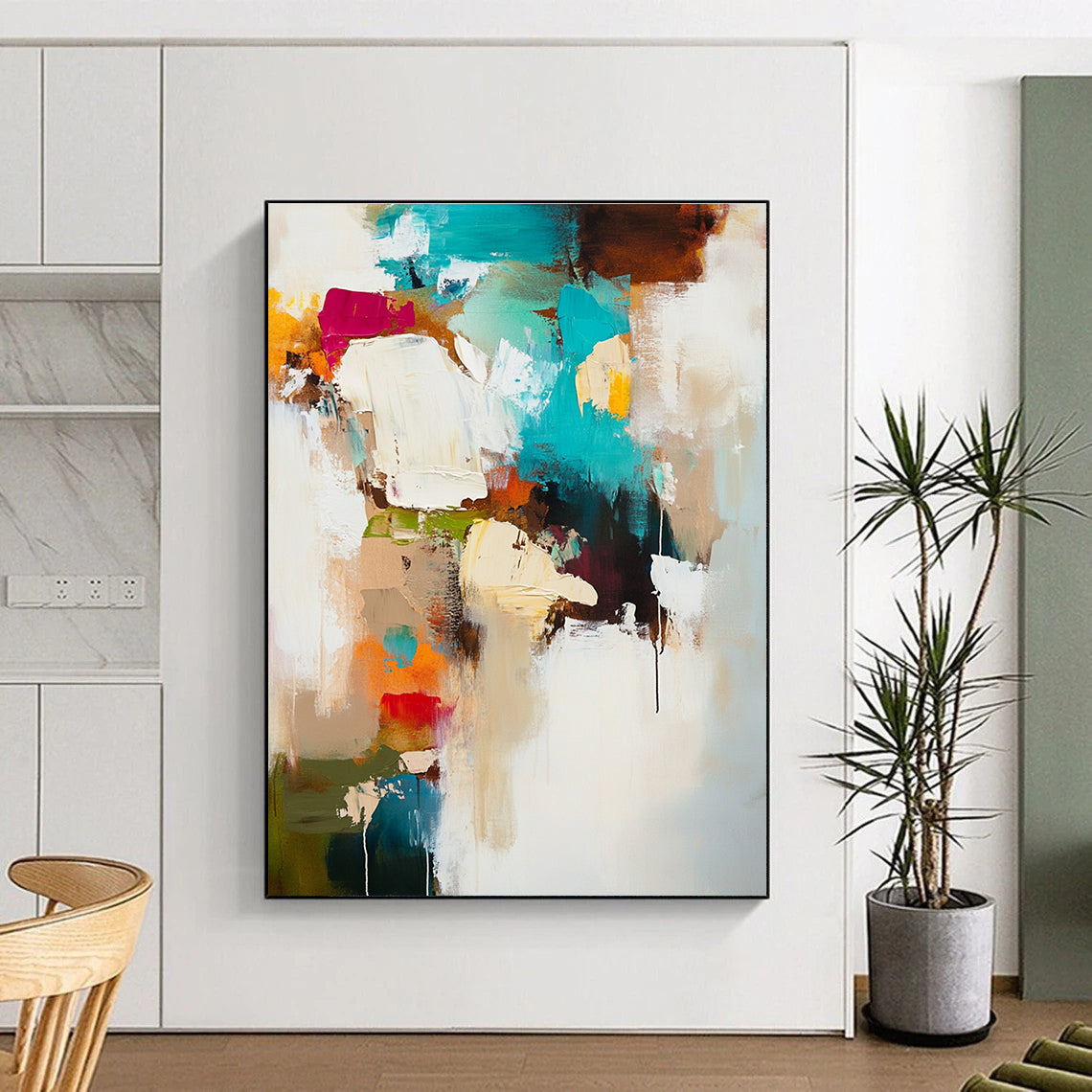 Vibrant Abstract for Creative Studio & Trendy Restaurant STSC812