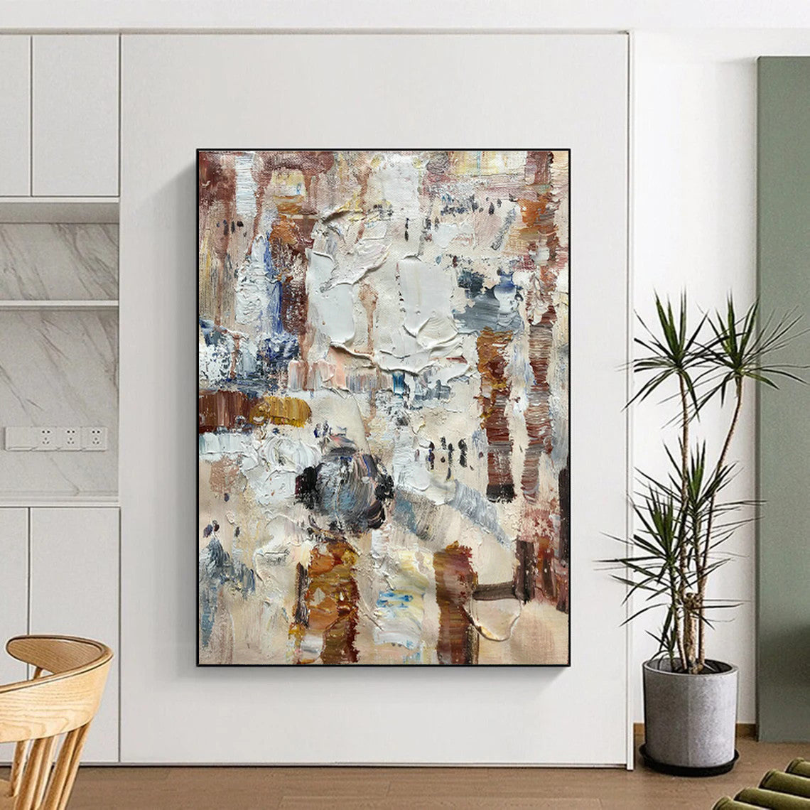 Colorful Abstract Texture Painting for Creative Studio & Community Art Center DLZ1309