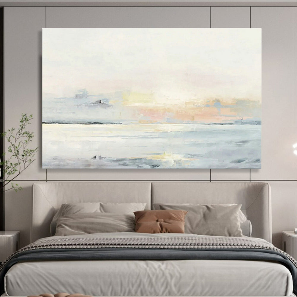 Light - Colored Seaside Landscape Art to Evoke the Calming Essence of Coastal Living in Your Home DLZ2790