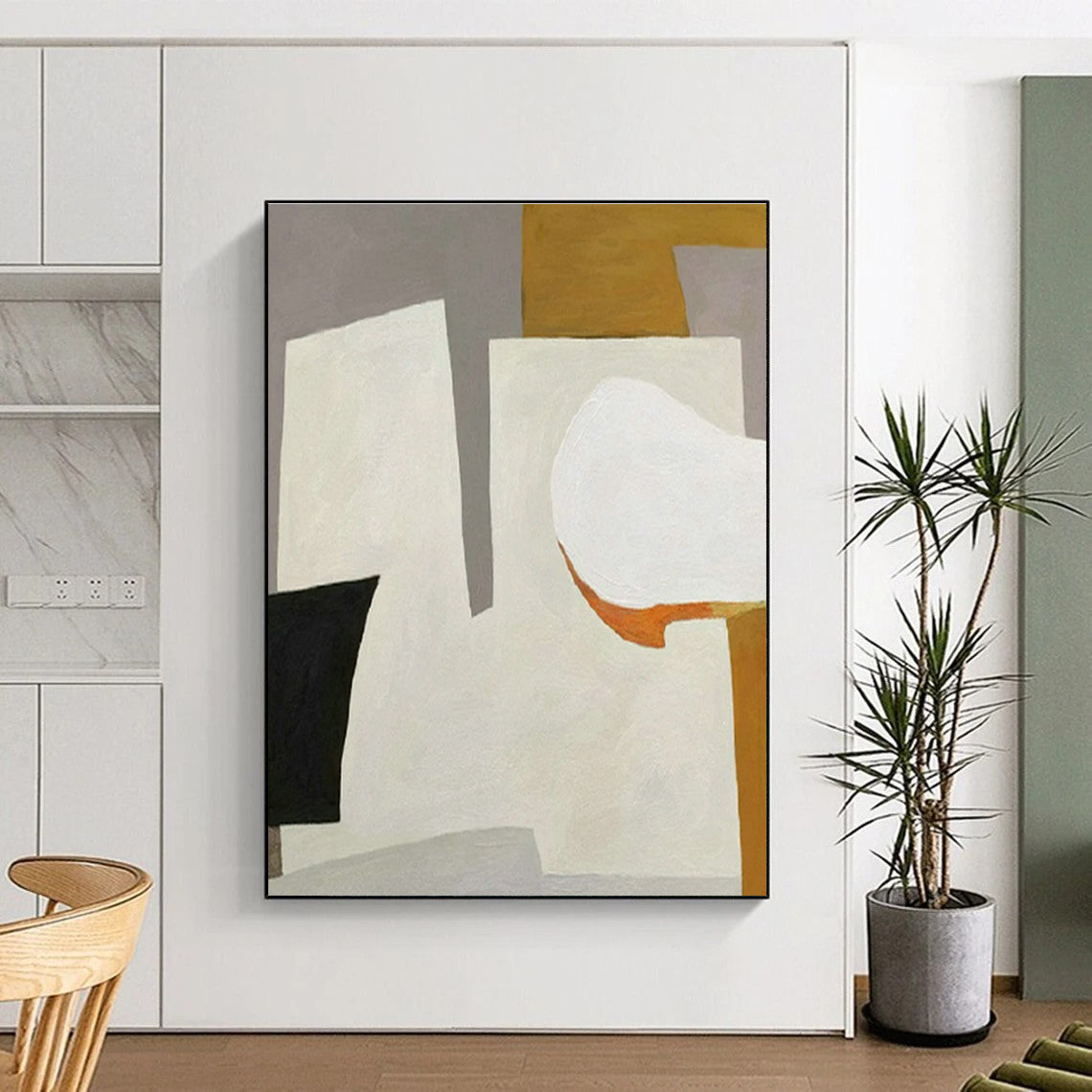 Minimalist Geometric Art for Modern Office Lounge & Scandinavian - Style Home DLZ1500
