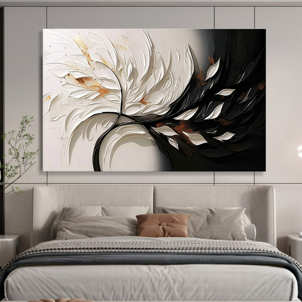 3D Feather - Shaped Art for Glamorous Boutique Dressing Rooms DLZ3130