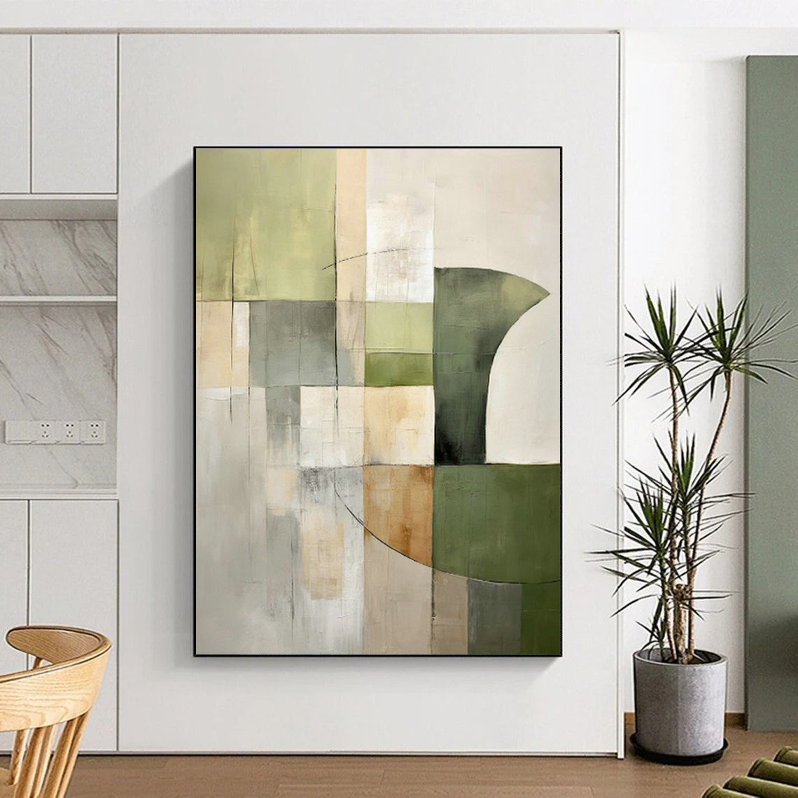 Geometric Abstract Art for Home Office & Minimalist Store DLZ0595