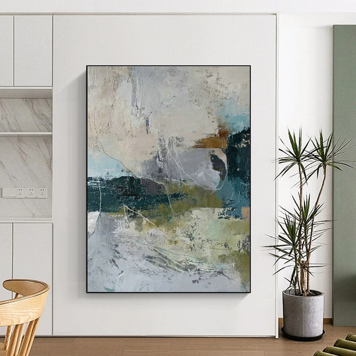 Subtle Color - Block Abstract Art for Bedroom & Office DLZ0399