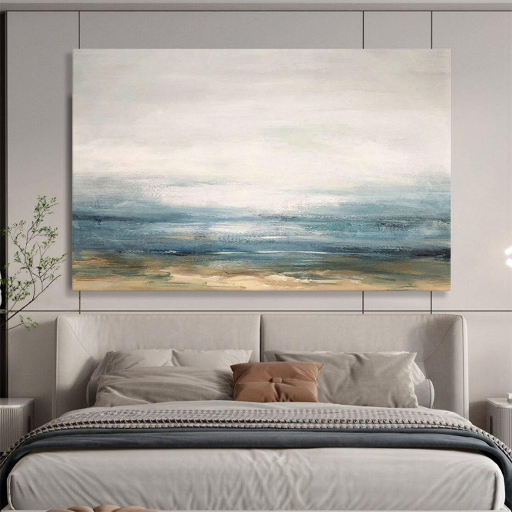 Sea View Abstract Art for Coastal Home Studies DLZ2558