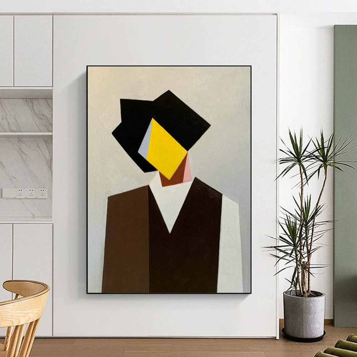 Geometric Figure Abstract Art for Modern - Minimalist Home & Creative Office DLZ0760
