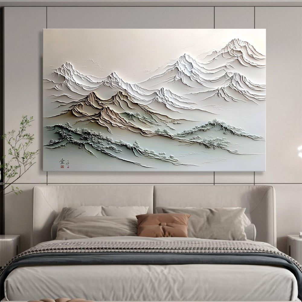 Intricate Mountain Art for Asian - Inspired Living Room & Luxury Hotel Lobby SC557