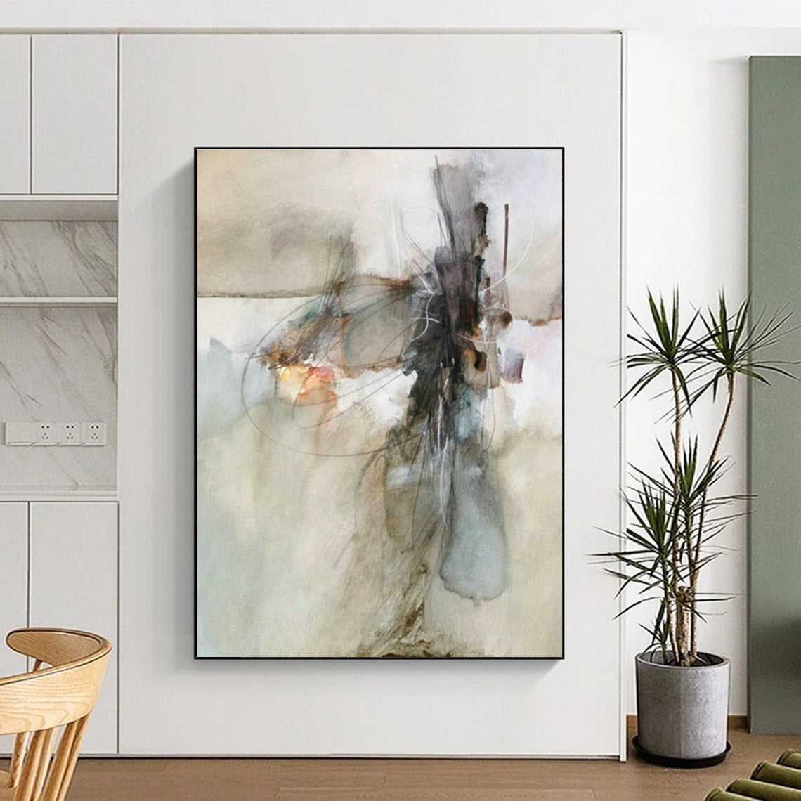 Line - Driven Abstract for Avant - Garde Art Gallery & Urban Dance Studio DLZ0957