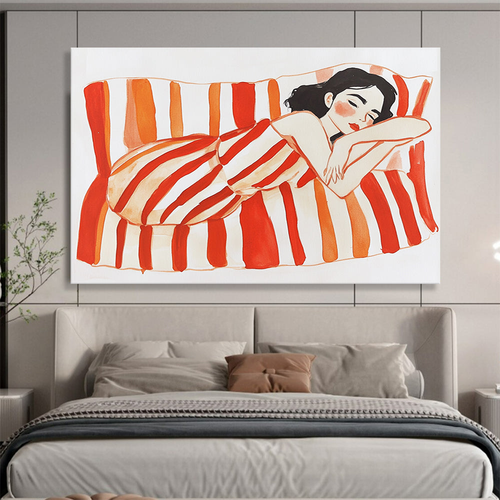 Cozy Figurative Art for Bedroom & Boutique Hotel SC573