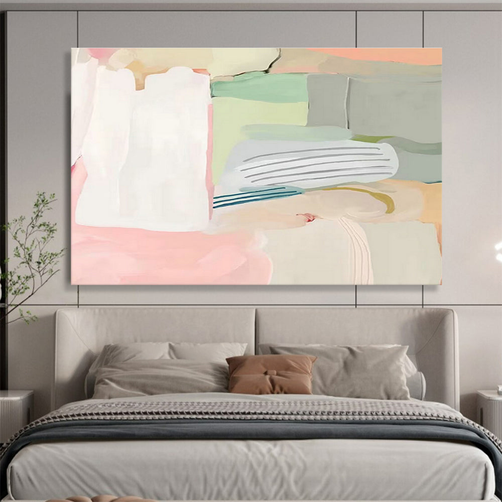 Fresh Geometric Abstract Art for Minimalist Home Office DLZ2796