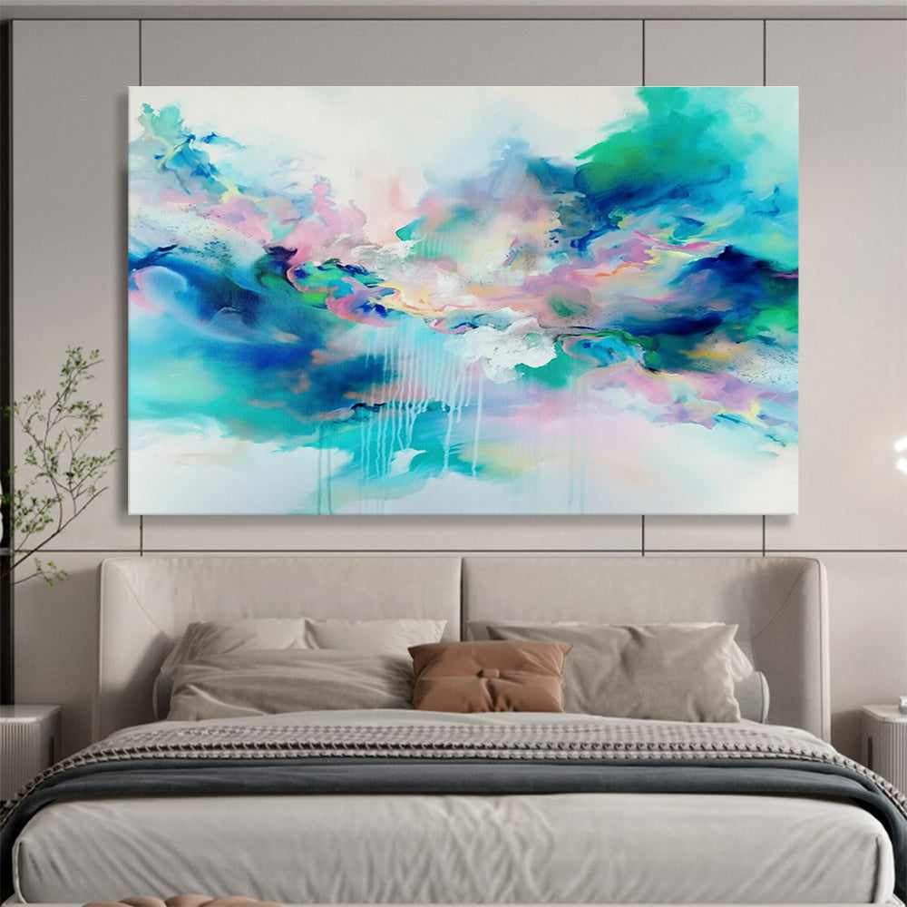 Fantasy Color Fluid Abstract Art for Bohemian Living Room DLZ2870