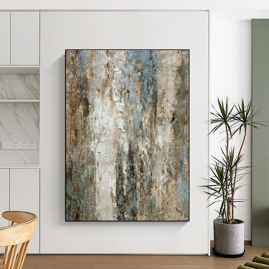 Textured Patina Art for Industrial - Chic Café & Rustic Art Gallery DLZ2231