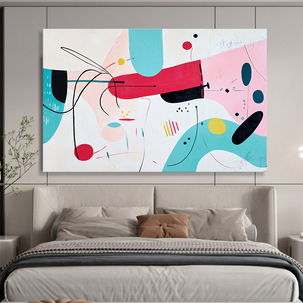 Playful Abstract Shapes Art for Kids’ Playroom & Creative Café SC187