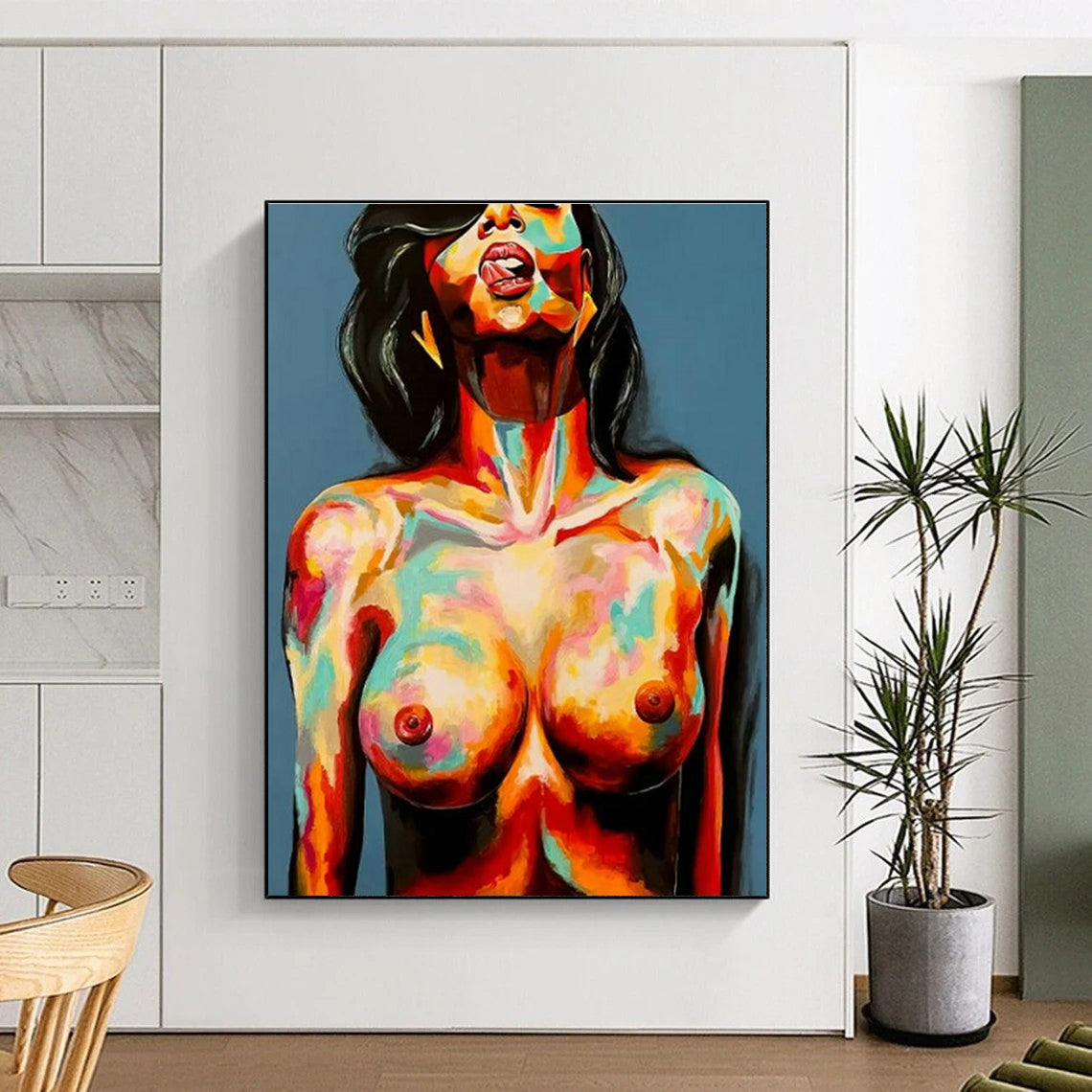 Oversized Custom - Created Abstract Painting for Cottage & Living Room DLZ2329