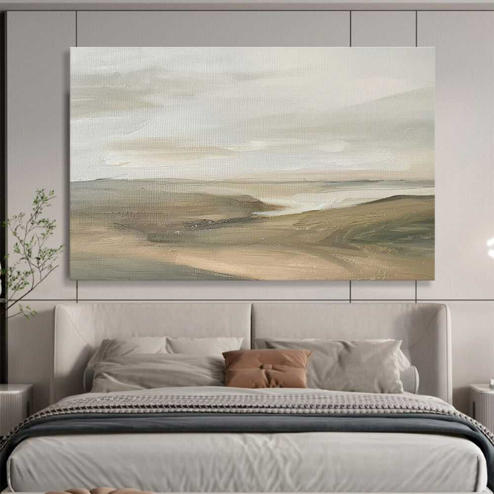 Earth - Tone Landscape Abstract Art for Rustic Farmhouse Entryways DLZ2631