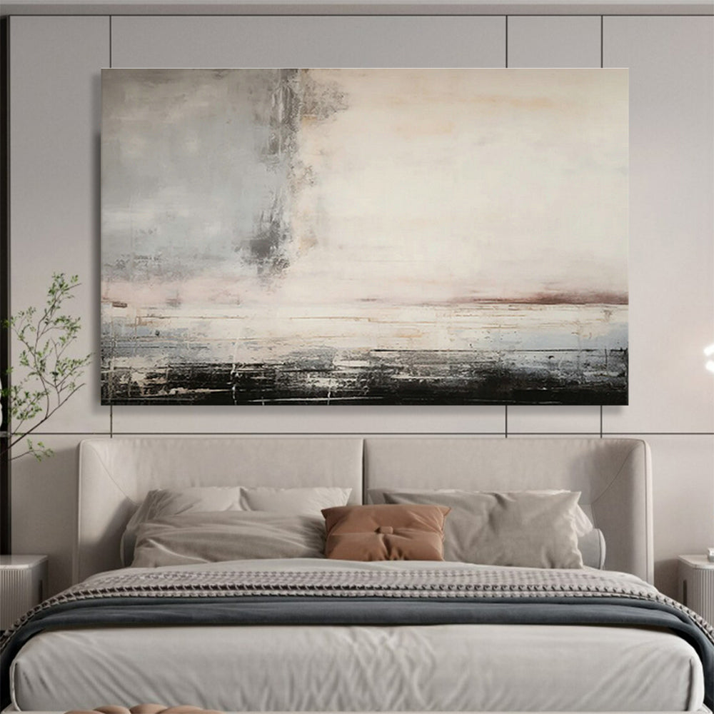 Gray - Pink Abstract Art for Modern - Chic Powder Rooms DLZ2430