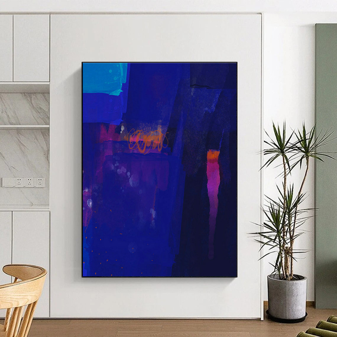 Blue - Purple Night - Themed Art for Rooftop Bar Chill Zones DLZ0090
