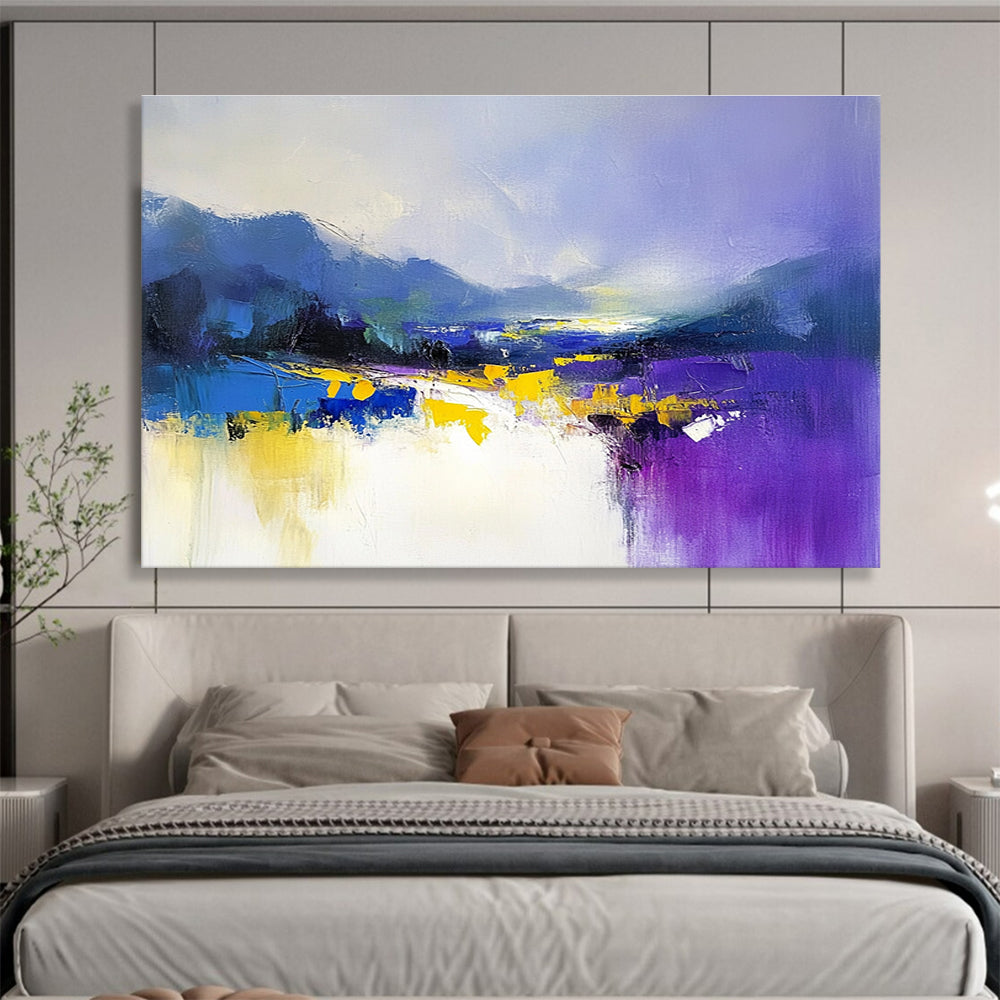 Purple and Blue Landscape Art for Creative Studio & Trendy Art Gallery SC317