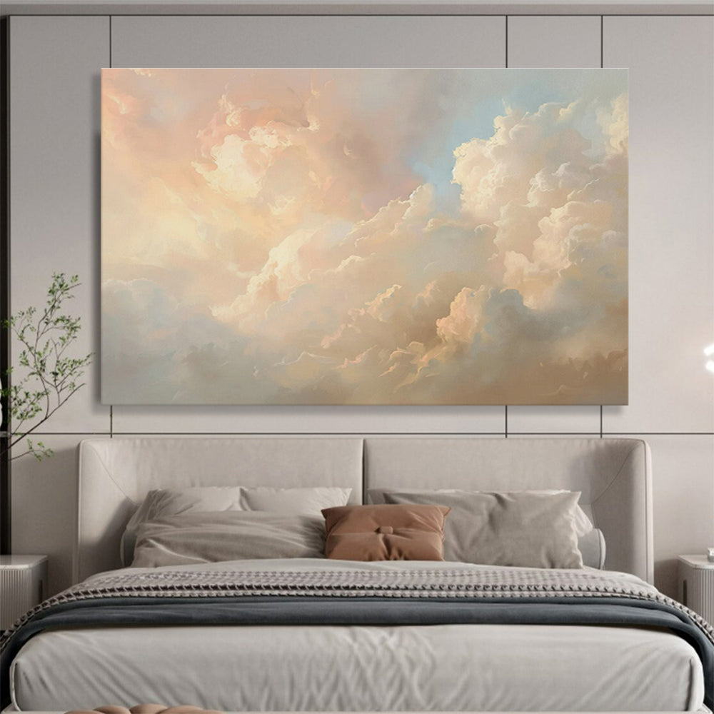 Cloud Oil Painting for Dreamy Bedroom Ceiling Accents DLZ2593