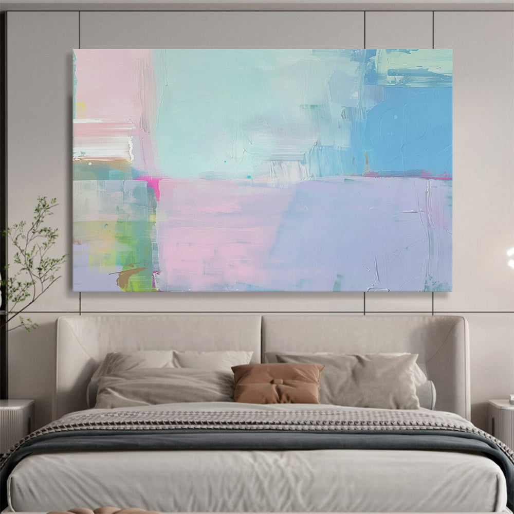Soft - Color Block Collage Art for Minimalist Nursery DLZ2865