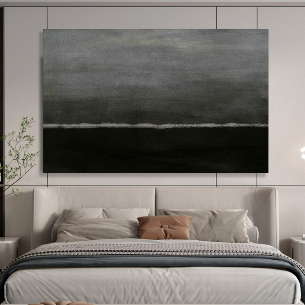 Gray - Tone Minimalist Abstract Art for Modern Spa DLZ2982
