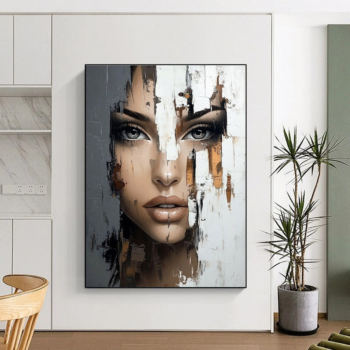 Fragmented Portrait for Modern Art Gallery & Edgy Urban Loft STSC902