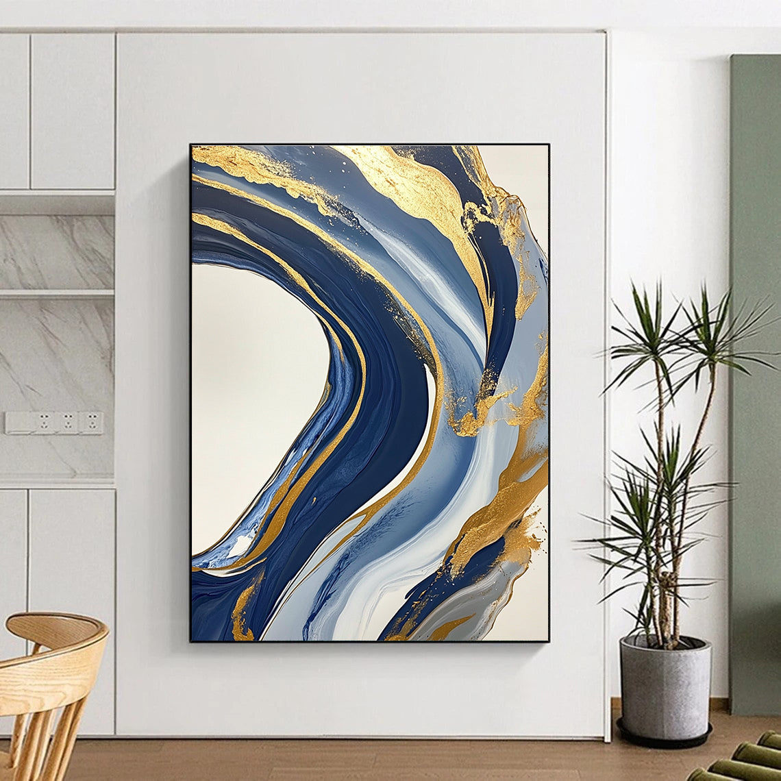 Dramatic Abstract Art for Coastal Restaurant & Art Gallery STSC032