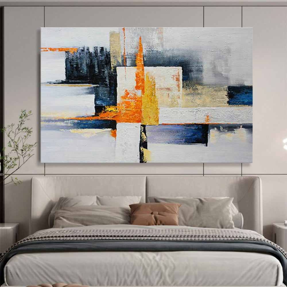 Geometric Color - Block Abstract Art for Modern Office Break Rooms DLZ2604