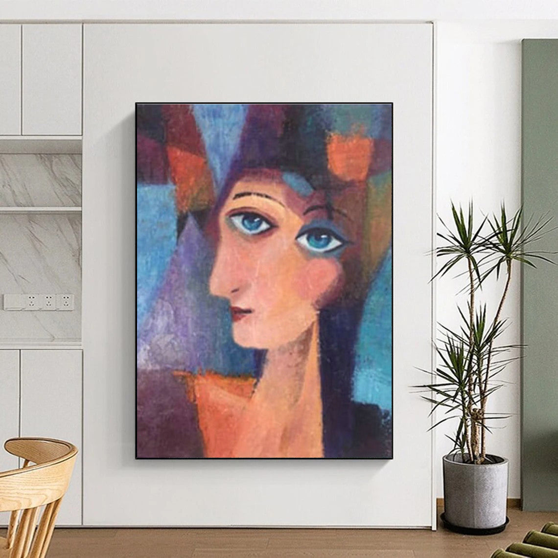 Cubist Style Portrait Art for Art School & Boutique Hotel DLZ0629