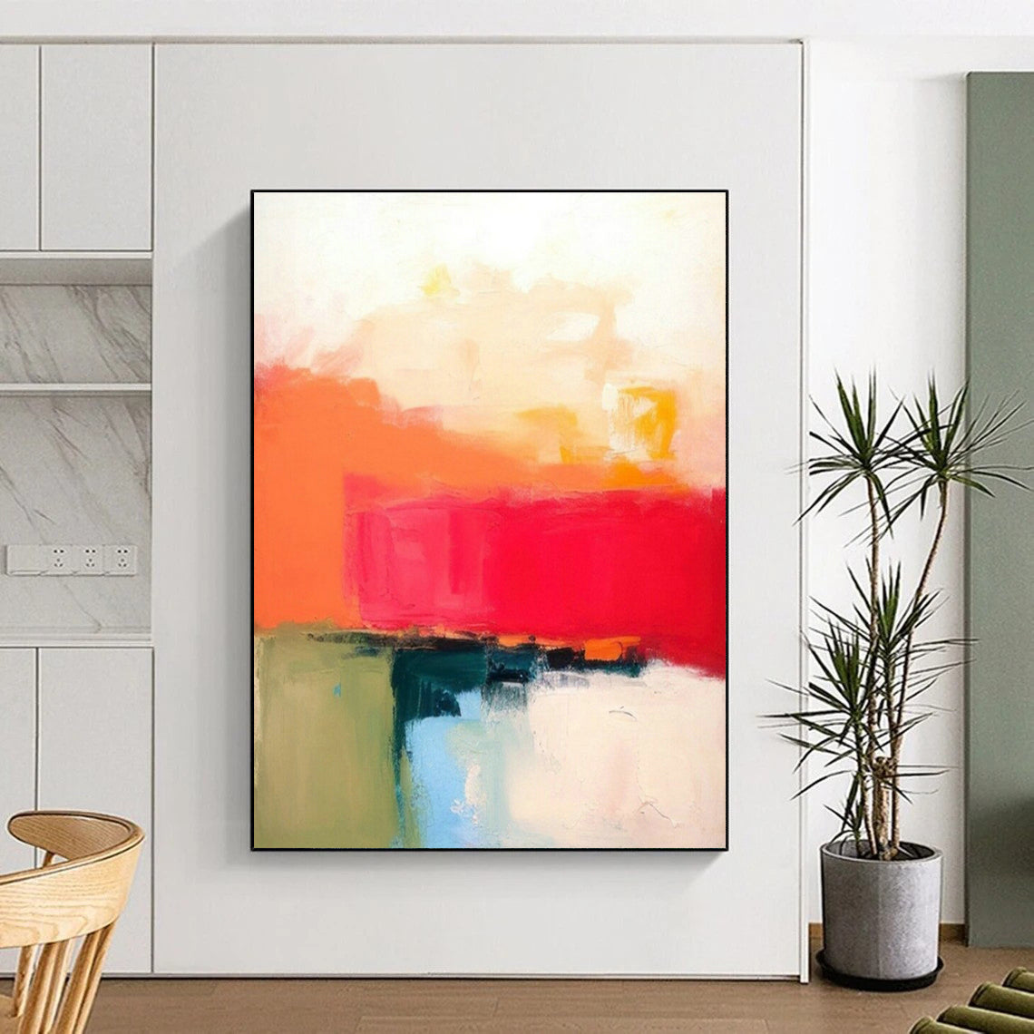 Color - Block Abstract Art for Modern Office & Contemporary Art Fair DLZ1926