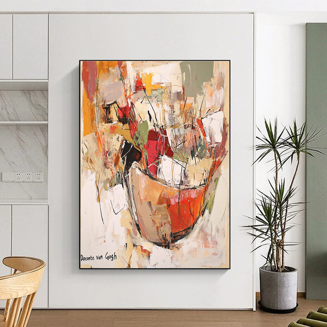 Colorful Abstract Still Life for Vibrant Kitchen & Creative Café STSC639