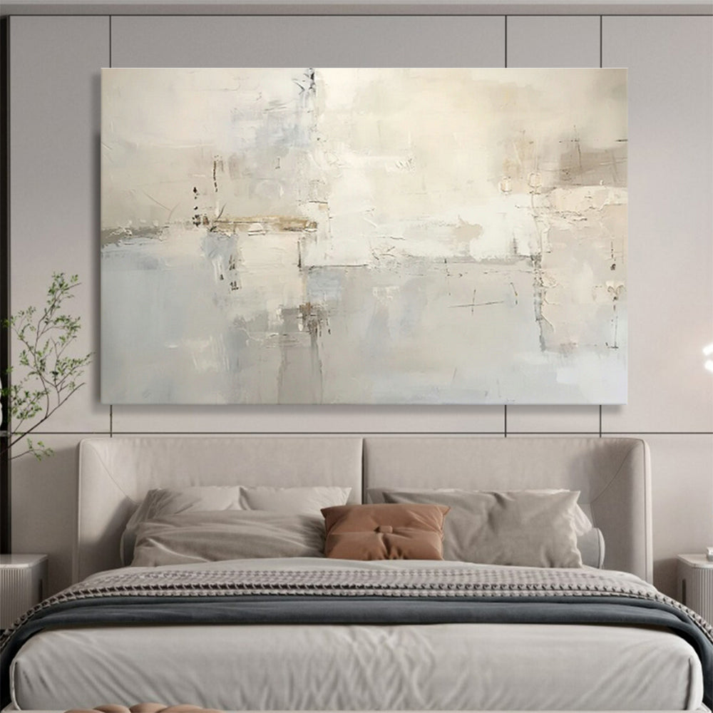 Gray - White Abstract for Contemporary Office Workspace DLZ3008