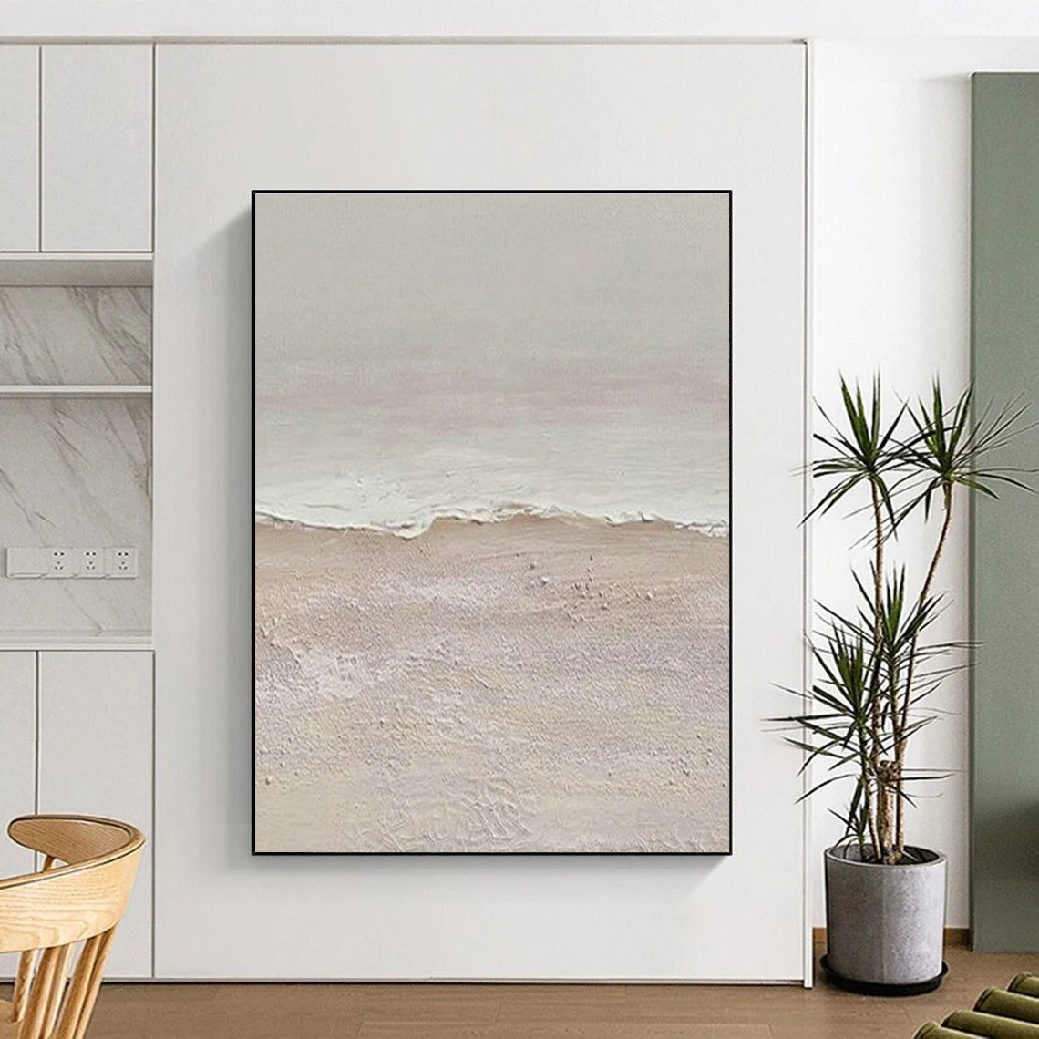 Beach Wave Abstract Art for Coastal Café & Home Bedroom DLZ1131
