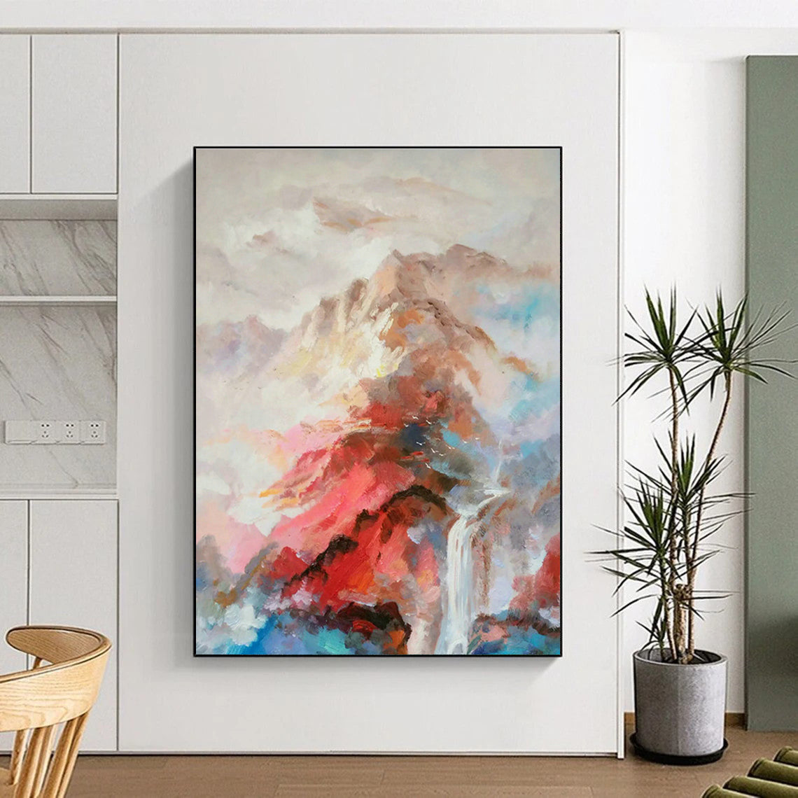 Color - Ink Landscape Abstract Art for Zen - Style Teahouse & Art - Loving Home Study DLZ1355