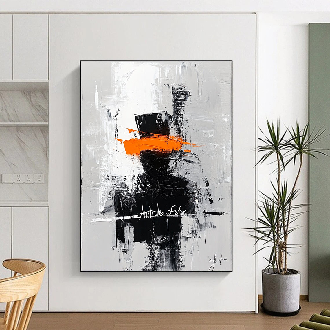 Abstract Figure with Orange Band for Inspirational Office & Avant - Garde Art Space STSC227
