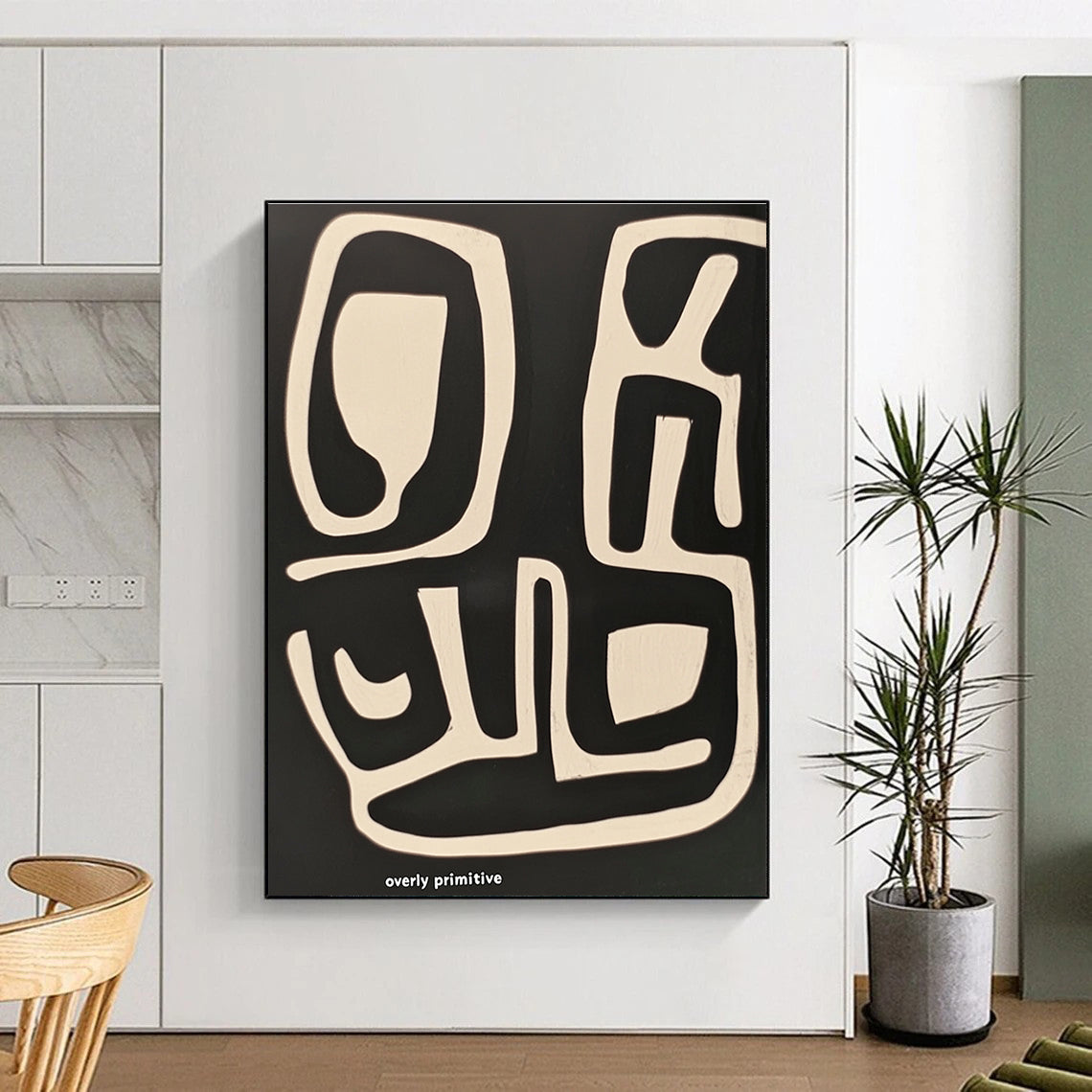 Primitive Abstract Shapes for Tribal - Inspired Decor & Art Gallery Corner STSC1211