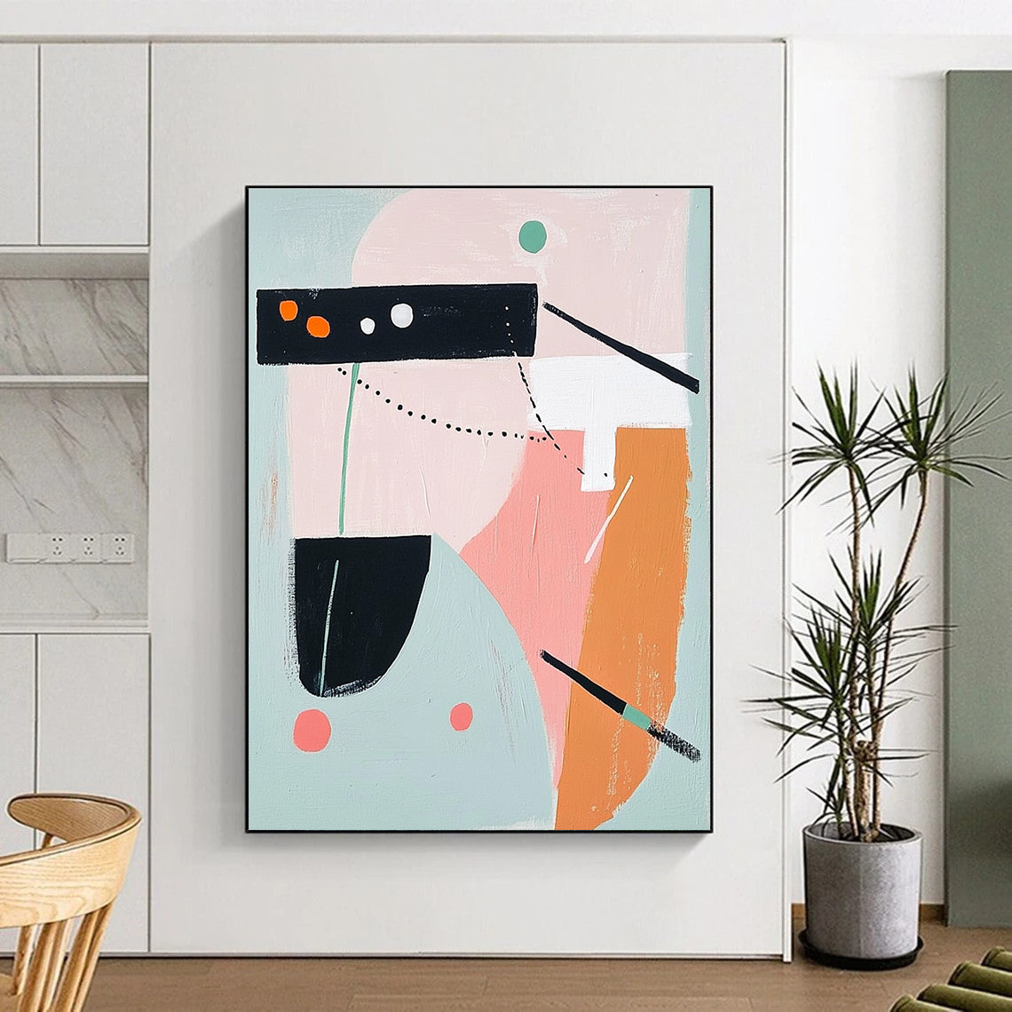 Pastel Geometric Art for Nursery & Craft Studio STSC691