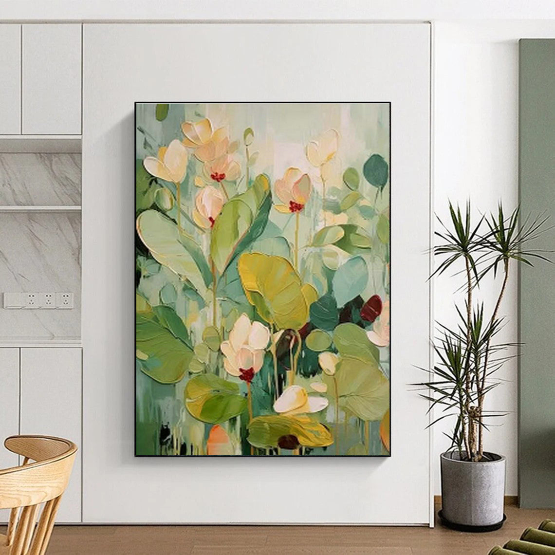Light - Color Floral Art for Feminine Home Bedroom Boudoirs DLZ0226