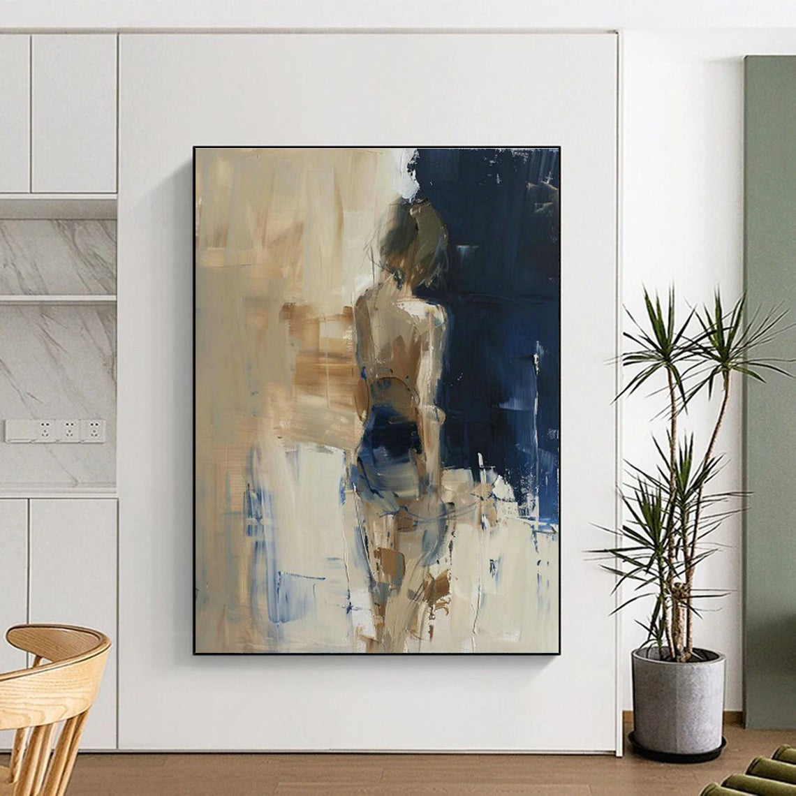 Figure - Back Abstract Art for Luxury Hotel Spa Lounges DLZ0107