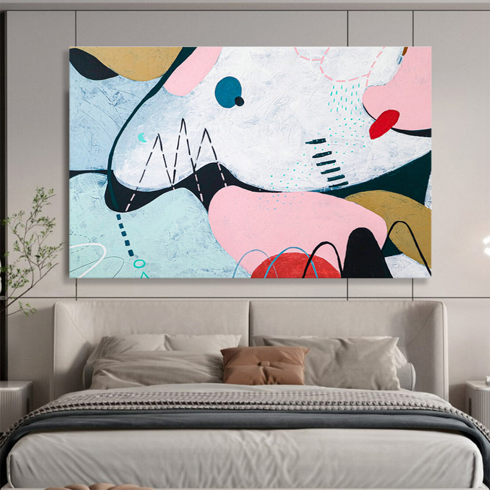 Colorful Soft - Shaped Abstract for Feminine Café DLZ2934