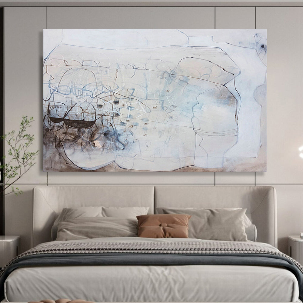 Light Gray Line Abstract for Minimalist Studies DLZ2464