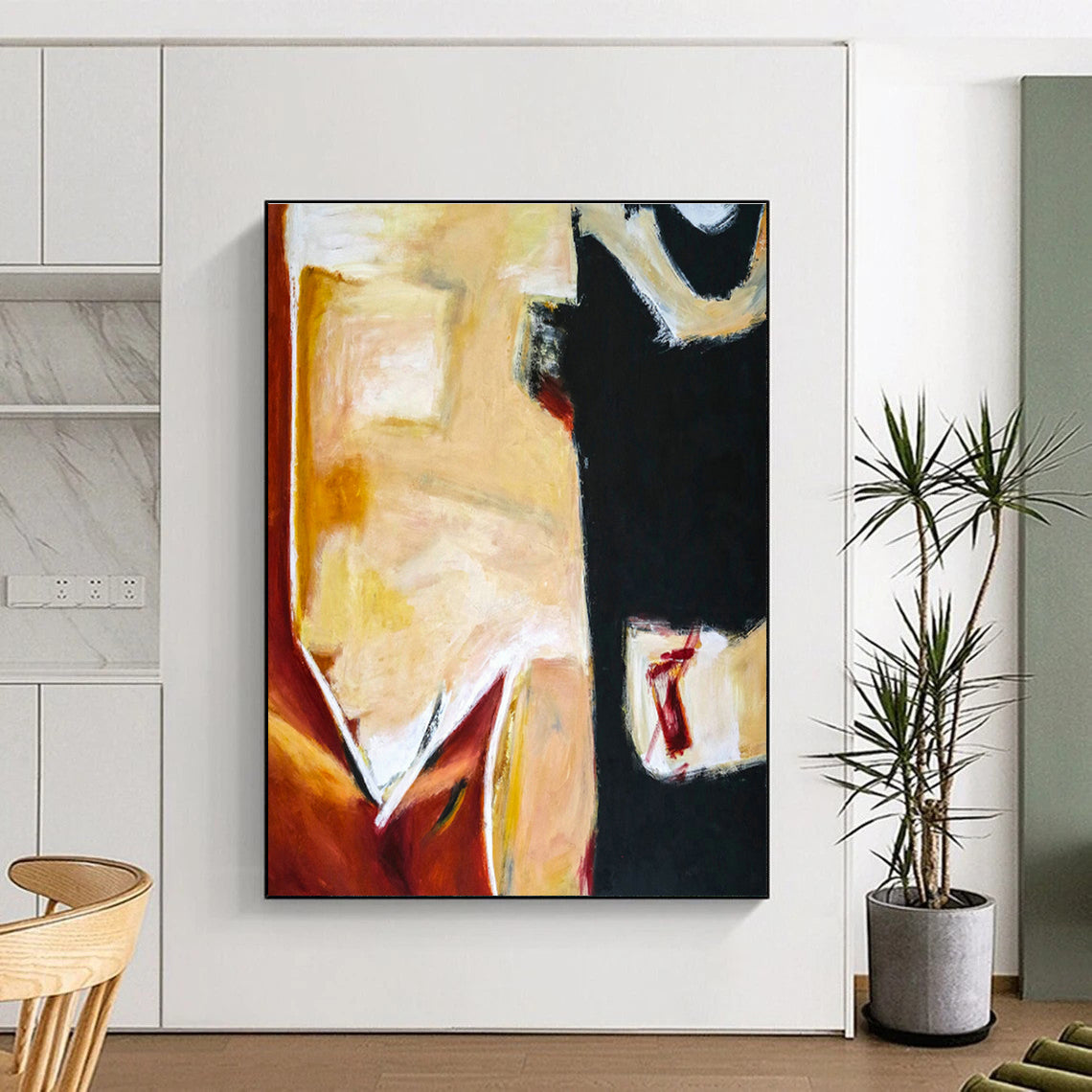 Color Block Abstract Art for Modern Art Gallery & Home Studio DLZ1097