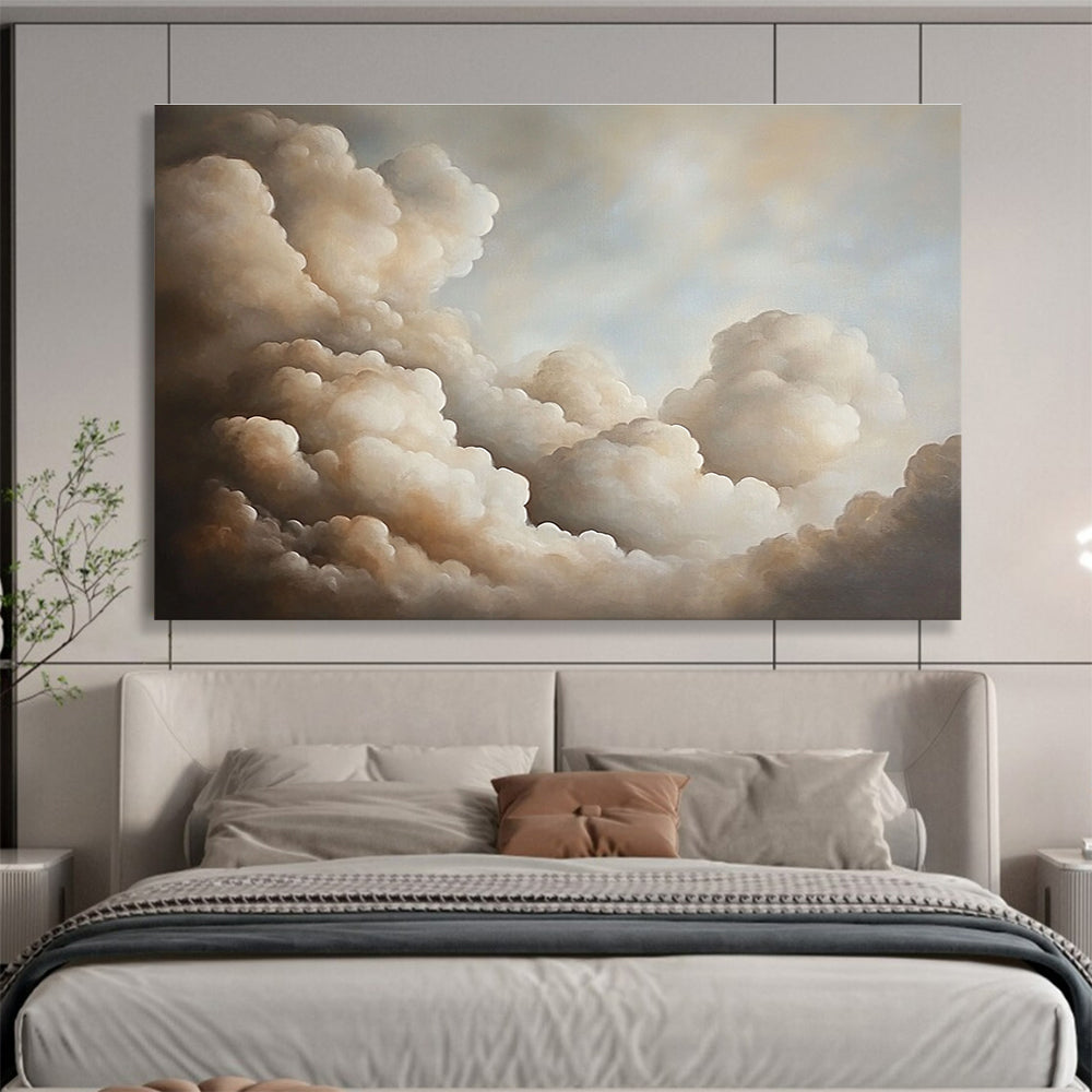 Serene Cloudscape: Elevate Bedroom & Meditation Space SC541