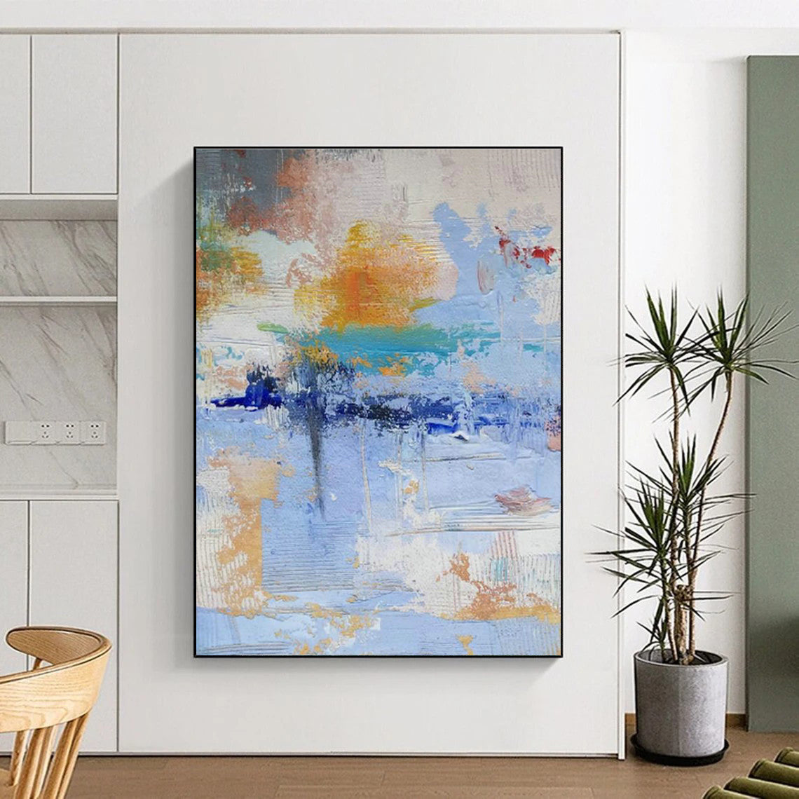 Multicolor Abstract Art for Living Room & Office DLZ0337