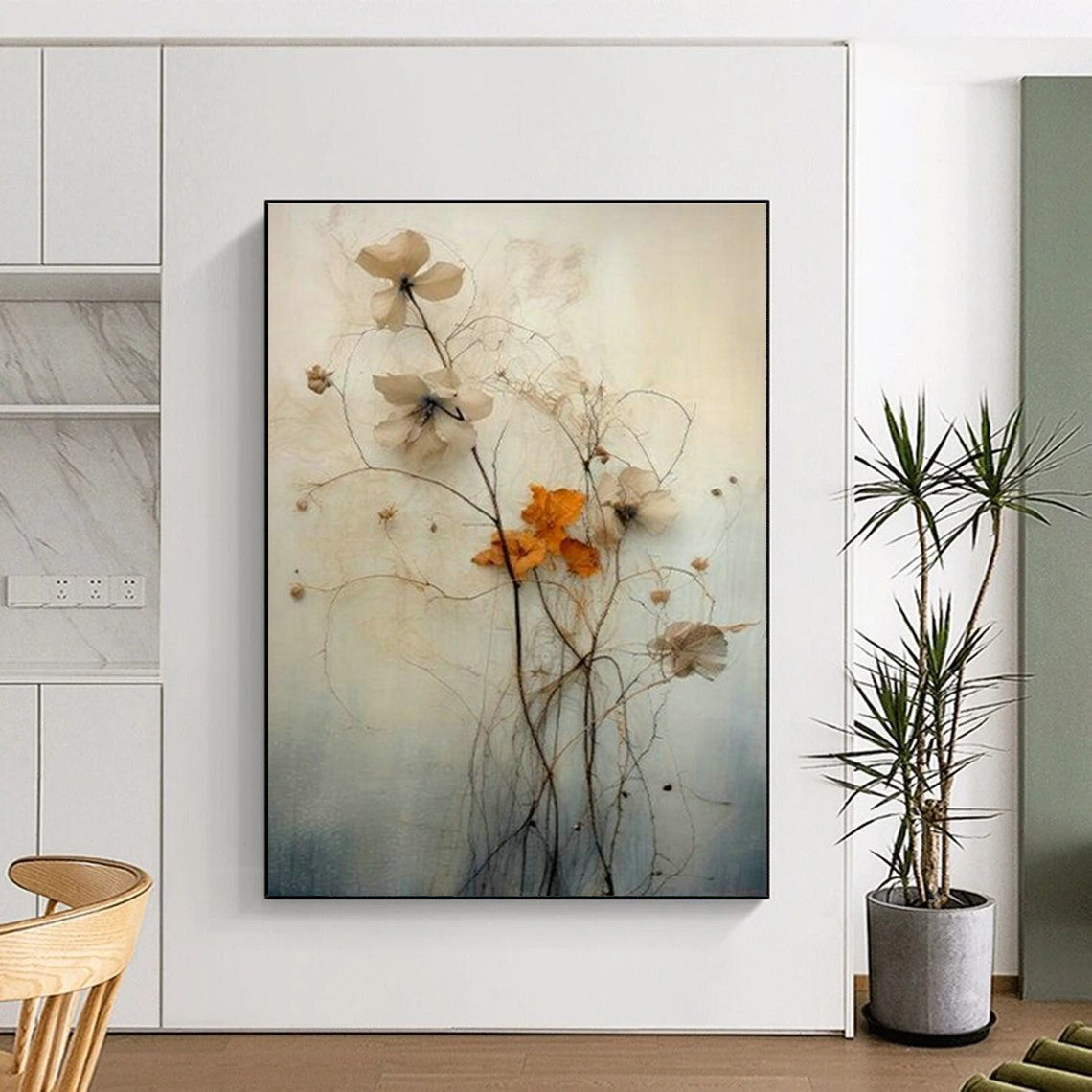 Dried Flower Art for Bedroom & Living Room DLZ0380