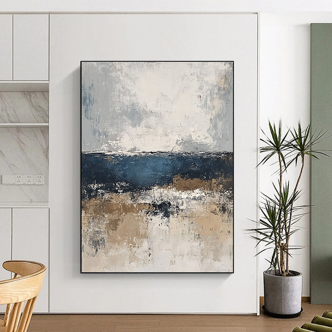 Textured Coastal Abstract for Beachfront Villa & Art Gallery Café STSC343